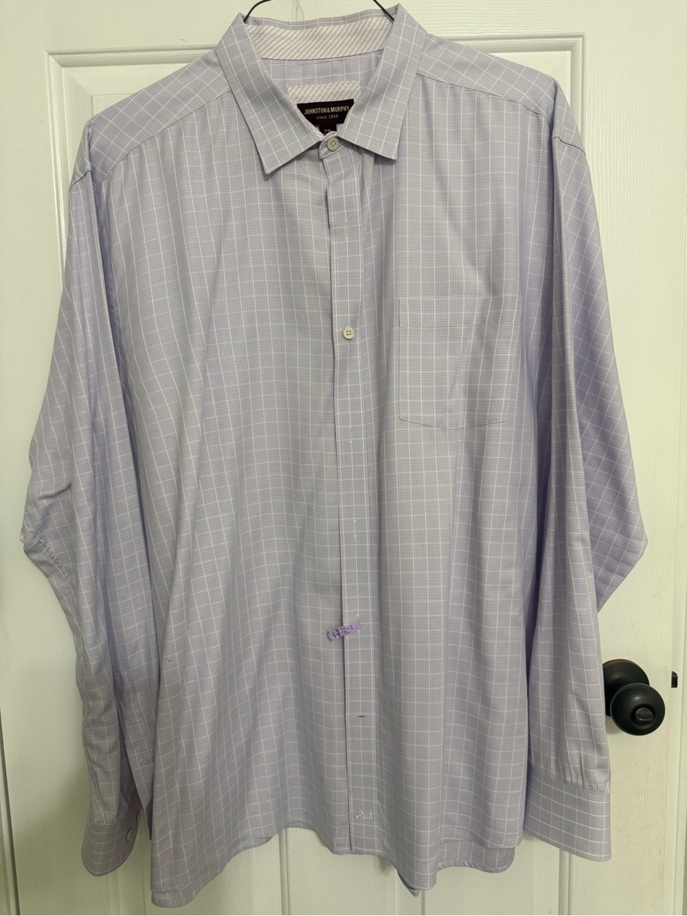 Johnston and Murphy Light Purple Men's Dress Shirt